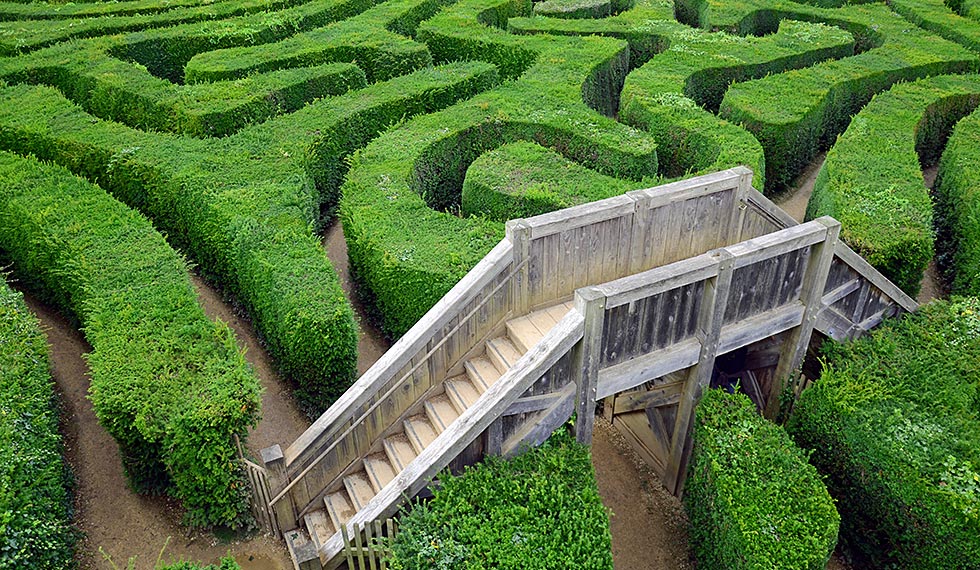 Bridge over maze